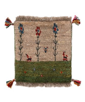 【SALE】三越伊勢丹オンラインストア ペルシャ手織りギャッベ チェアサイズ 24（5）MS14486 ラグ【三越伊勢丹/公式】