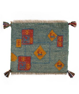 【SALE】三越伊勢丹オンラインストア ペルシャ手織りギャッベ チェアサイズ 24（10）MS14573 ラグ【三越伊勢丹/公式】