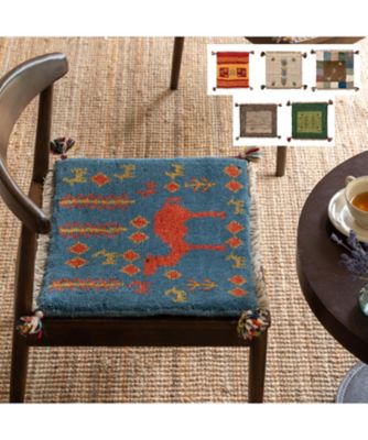 ★ペルシャ手織りギャッベ　チェアサイズ　２５