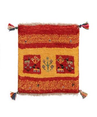 【SALE】三越伊勢丹オンラインストア ペルシャ手織りギャッベ チェアサイズ 25（3）MS14564 ラグ【三越伊勢丹/公式】