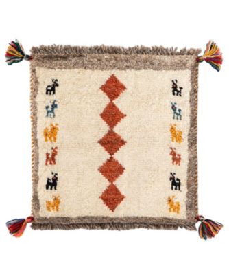 【SALE】三越伊勢丹オンラインストア ペルシャ手織りギャッベ チェアサイズ 25（10）MS14611 ラグ【三越伊勢丹/公式】