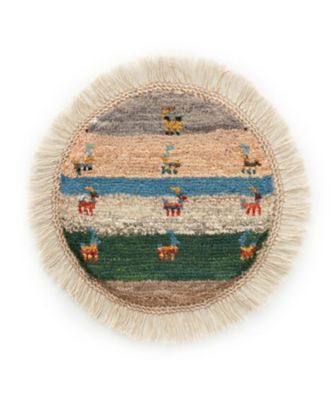 【SALE】三越伊勢丹オンラインストア ペルシャ手織りギャッベ 丸形 10（1）MSR12305 ラグ【三越伊勢丹/公式】