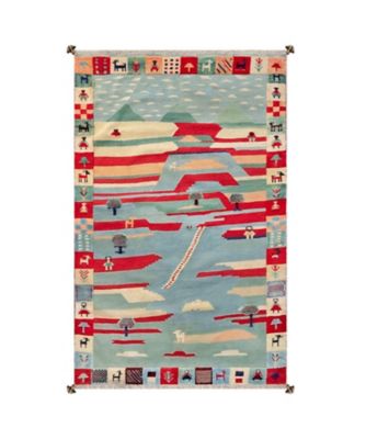 【SALE】三越伊勢丹オンラインストア ペルシャ手織りキリム ラグLサイズ 1（3）k421 【三越伊勢丹/公式】