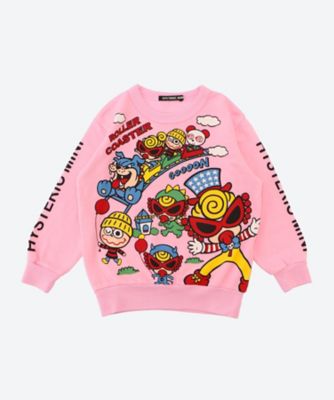 HYSTERIC miniトレーナー ピンク Hysteric Mini Direct Web HystericMini DRAWING MINI 裏毛トレーナー