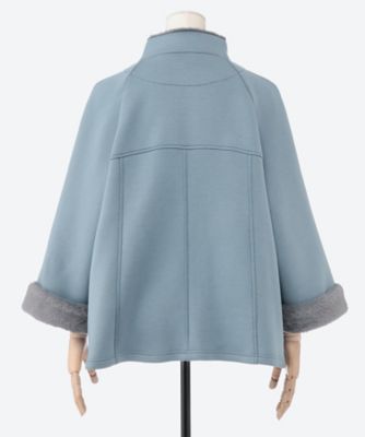 noa-ge ファーコート ボタン付き ☆段ボールニットエコファージャケット | noa-ge(Women/大きいサイズ