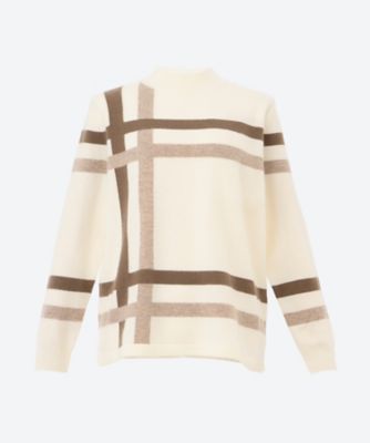 PLATINUM meimei(Women/大きいサイズ) /プラチナメイメイ ★ハイネック配色切替プルオーバー　Ｐ２２５ＢＨＮＡ３０３