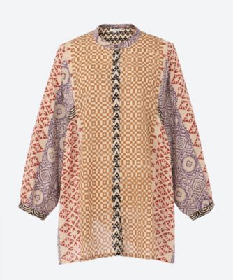 ＜MAMA FACTORY (Women)＞★インド綿プリントブラウス　ＴＩＢ―５５０９―ＰＩ
