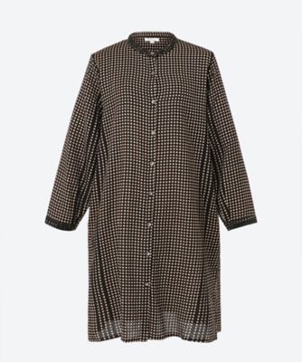 ＜MAMA FACTORY (Women)＞★幾何柄前開きロングブラウス　ＴＩＯ―５５０４―ＦＩ