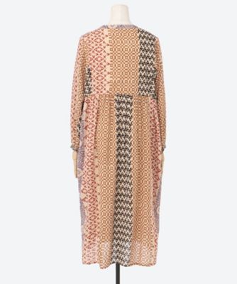 ☆インド綿プリントチュニックドレス TIO―5510―PI | MAMA