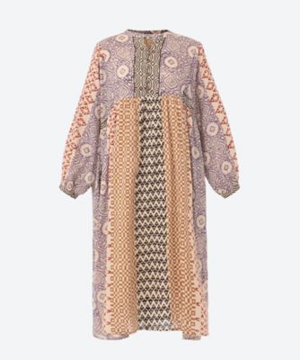＜MAMA FACTORY (Women)＞★インド綿プリントチュニックドレス　ＴＩＯ―５５１０―ＰＩ