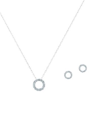 ９５２７【年明け届】Ｐｔダイヤモンドペンダント・ピアスセット