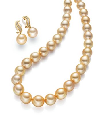 ９５４８【年明け届】白蝶パールネックレス・白蝶パールダイヤモンドイヤリングセット