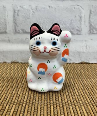 ☆【産直】招き猫 御来迎 白猫 左手挙げ | 埼玉/春日部張子人形店