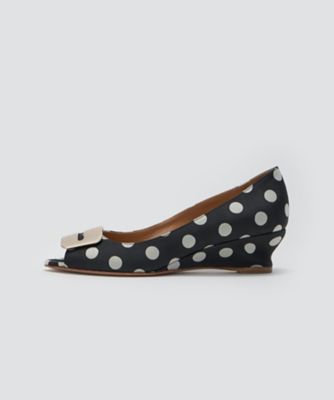 ＜PELLICO (Women)＞ＢＥＴＡ　アネッリフィッビアウェッジソールパンプス　４．０ｃｍ　ＤＯＴ　６７９７ＩＳＣＨＩＡ＋ＰＬＡＣＣＡ