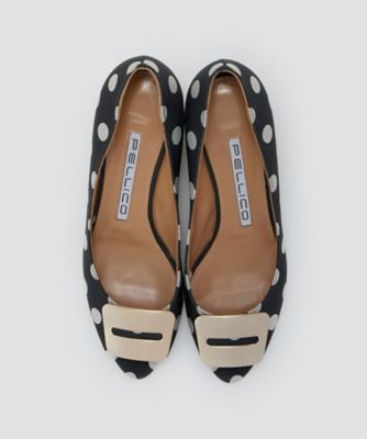 BETA アネッリフィッビアウェッジソールパンプス 4．0cm