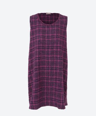 ☆チェック柄ループヤーンチュニックドレス | Tasharuby(Women/大きい