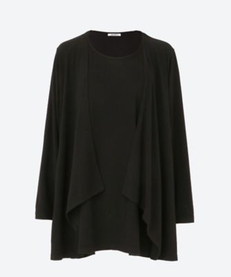 ＜QUINTY (Women/大きいサイズ)＞★ウォームベア天竺レイヤード風カットソー