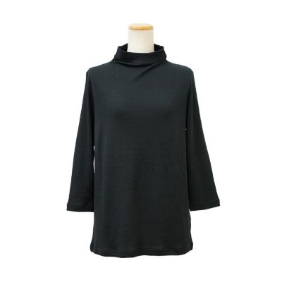 ＜Y’s for living＞８０／１接結　ボトルネック七分袖シャツ