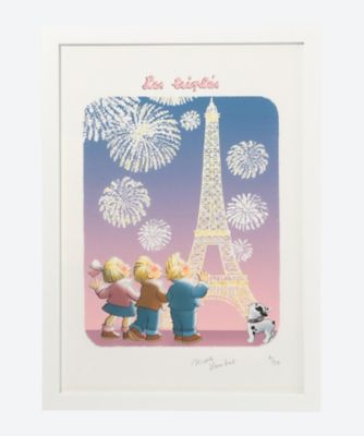 ＜Les Triples＞★デジグラフィ　「エッフェル塔と花火」