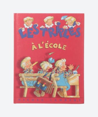 ☆フランス語版書籍 「学校」 サインカード付き | Les Triples/みつご
