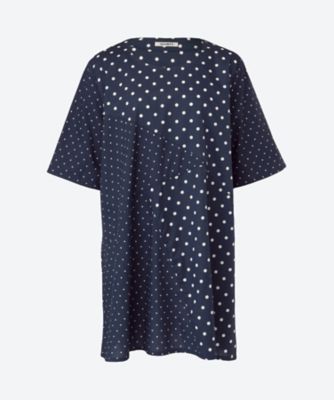 QUINTY (Women/大きいサイズ)/クインティ ★ドット切替チュニックドレス　９９０７９