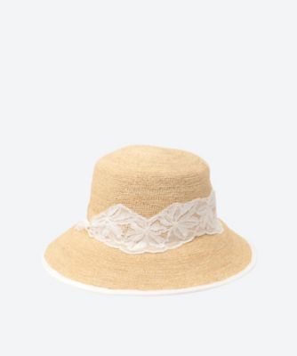 Raffia Lace Bucket 262060214 | Chapeau d