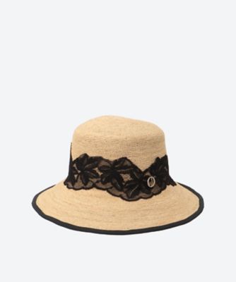 Raffia Lace Bucket 262060214 | Chapeau d