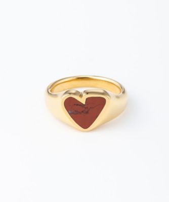予約販売】5月下旬以降お届け HEART STONE RING GLD