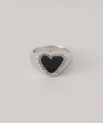リング Cushion Polished Black Onyx