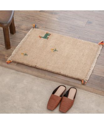 120×44cm　ペルシャ 絨毯 手織りギャッベ ☆ペルシャ手織りギャッベ 玄関マットSサイズ 12 | 三越伊勢丹