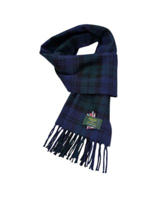 【新品タグ付】PENDLETON⭐️ウールマフラー ブラックウォッチ タータン ☆タータンマフラー ブラックウォッチ | Glen Croft /グレンクロフト