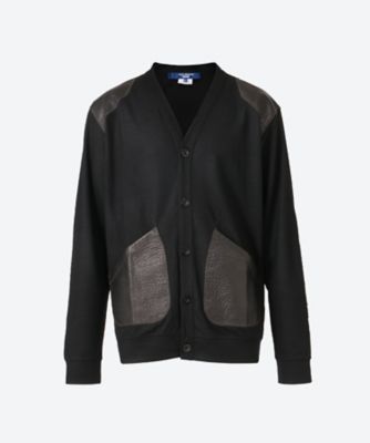 カーディガン ウール天竺×牛革 WR―T001―051 | JUNYA WATANABE