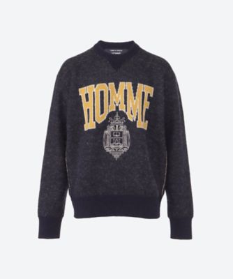 COMME des GARCONS HOMME”ロゴプリント 綿天竺