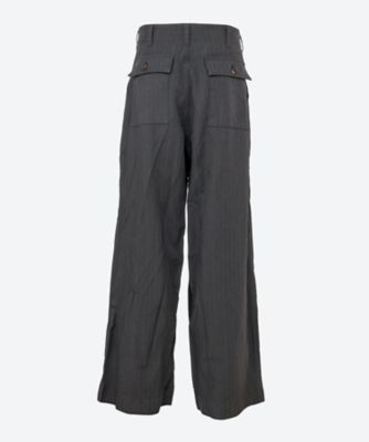 エステルヘリンボーンストライプ 製品加工 パンツ HR―P004