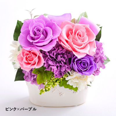 Belles Fleurs /ベル・フルール プリンセス ピンク×パープル ドライフラワー【三越伊勢丹/公式】