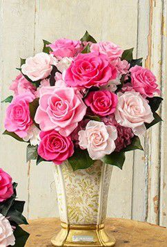 ＜Belles Fleurs ＞ボルドー　ピンク