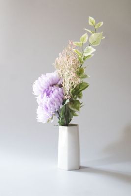 お墓用造花　ふんわりマム（薄紫・１対）
