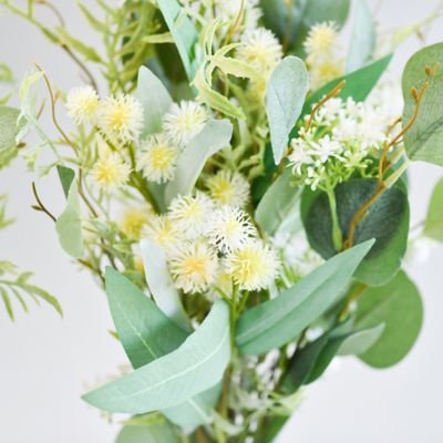お墓用造花　ナチュラルグリーンの花束（１対）