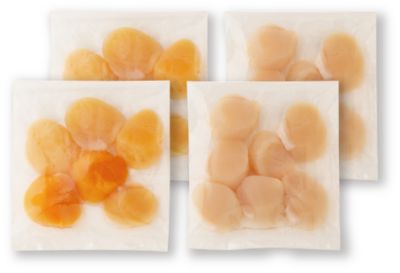 ４１０１７　１箱　北海道オホーツク海産　お刺身用紅白ほたて貝柱セット