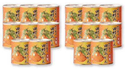 ９１０８８ ２箱（計１６缶） 和歌山・有田 田村みかん缶詰 | フード 