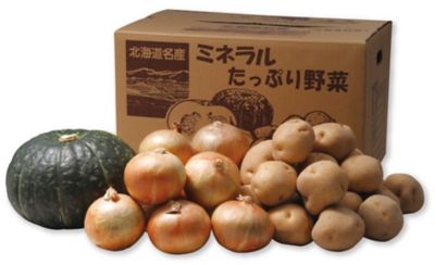 ２１０６９　１箱　北海道産野菜３種セット（男爵いも・玉ねぎ・南瓜）