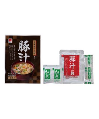 ４１２３８　２箱　８種の具材が入った即席豚汁（生みそタイプ）
