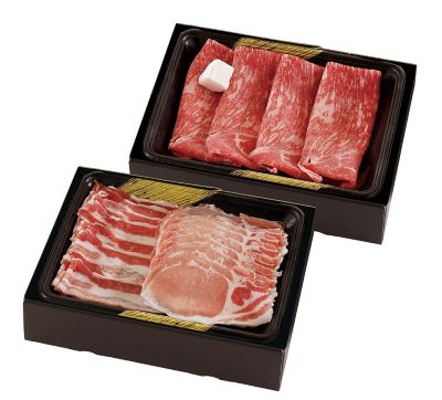 黒毛和牛すき焼肉とおいも豚しゃぶ肉ＲＣ－４９２