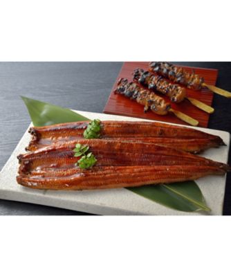 ＜NIIGATA 越品＞【越品】角上魚類　国産うなぎ長蒲焼・肝串セット