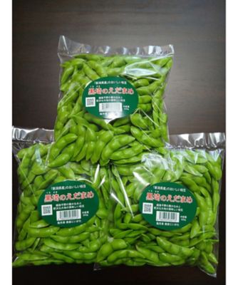 NIIGATA 越品/ニイガタ エッピン 【越品】産直にいがたグループ　黒埼のえだまめ　４００ｇ×３袋　※６月下旬以降随時お届け予定