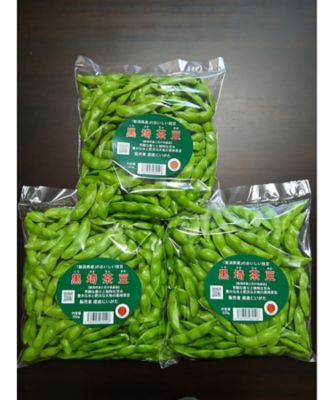 NIIGATA 越品/ニイガタ エッピン 【越品】産直にいがたグループ　黒埼茶豆　４００ｇ×３袋　※８月上旬以降随時お届け予定