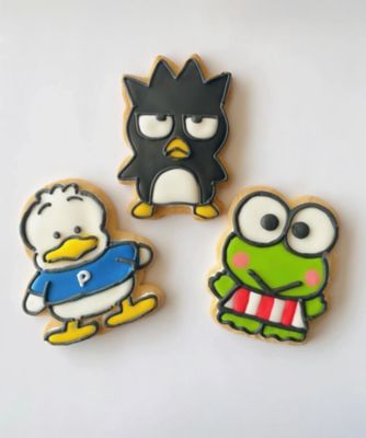 ＜micarina＞【受注商品】１０月下旬以降お届け　サンリオキャラクター　アイシングクッキーセットＦ（けろけろけろっぴ、バッドばつ丸、あひるのペックル）