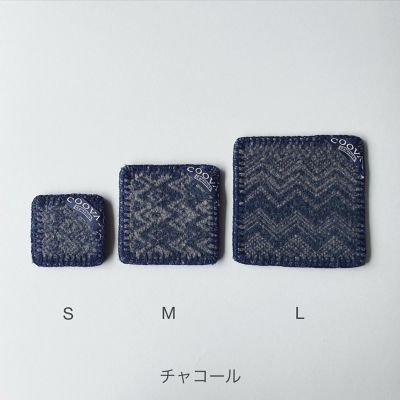 民族コースターＭ（同色・同サイズ２枚組）