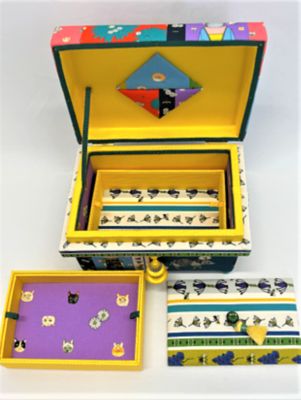 マンナイン茶箱「スプリングパッチワーク」 | インテリア茶箱