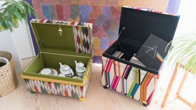 インテリア茶箱　「いちご泥棒」（１０Ｋサイズ）